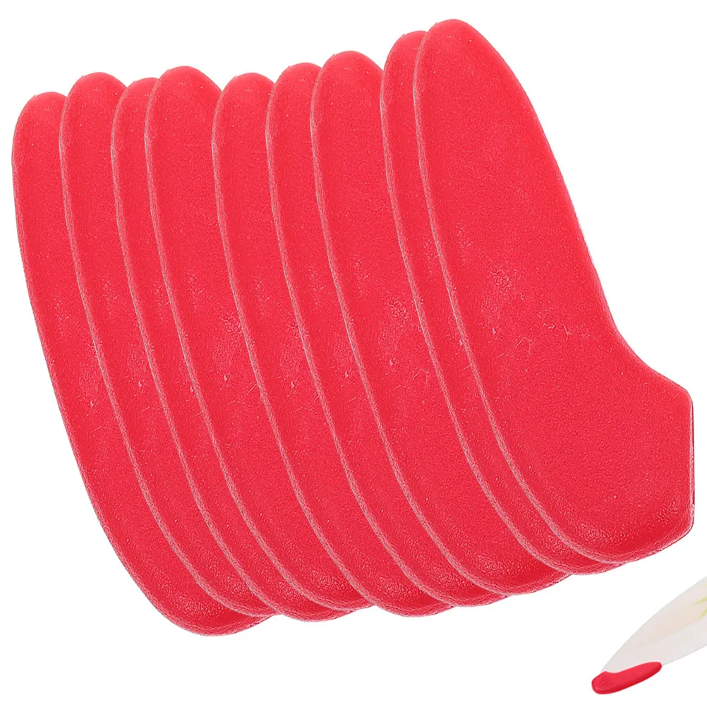 40Pcs Kitchen Knife Tip Protectors Smooth Plastic Cutter Tip Sleeves for Small Fruit Cutters Folding Straight Knives Hand Safety