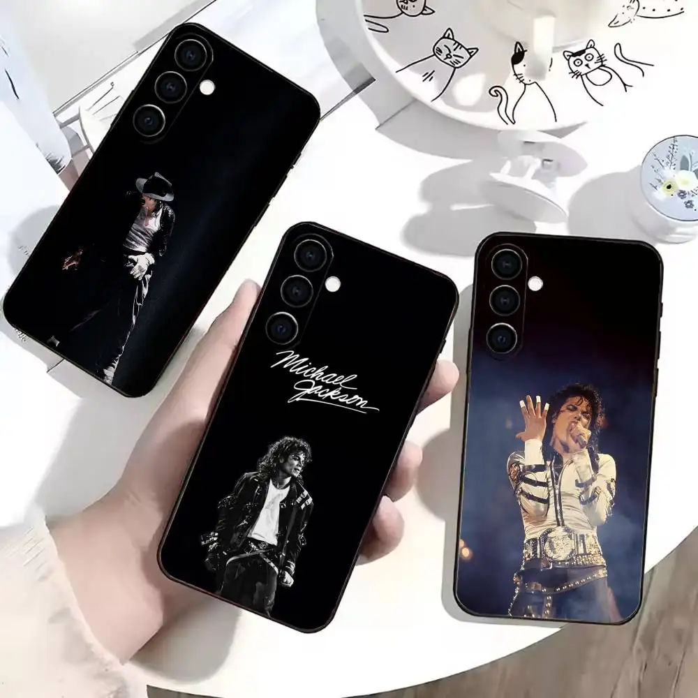 

Singer M-Michael jackson Phone Case For Samsung Galaxy A73,A72,A71,A70,A53,A52,A51,Soft Silicone Black Cover