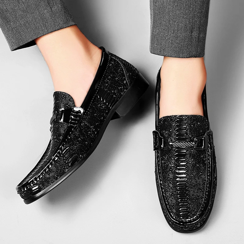 Luxury Brand Men's Top Layer Cowhide Business Casual Leather Shoes Spring  Men's New Comfortable Daily Casual Versatile Loafers