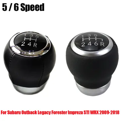 5 / 6 Speed Car Manual Transmission Shift Knob Gear Shift Knob for Subaru Impreza WRX STi 2010-2019 Car Styling