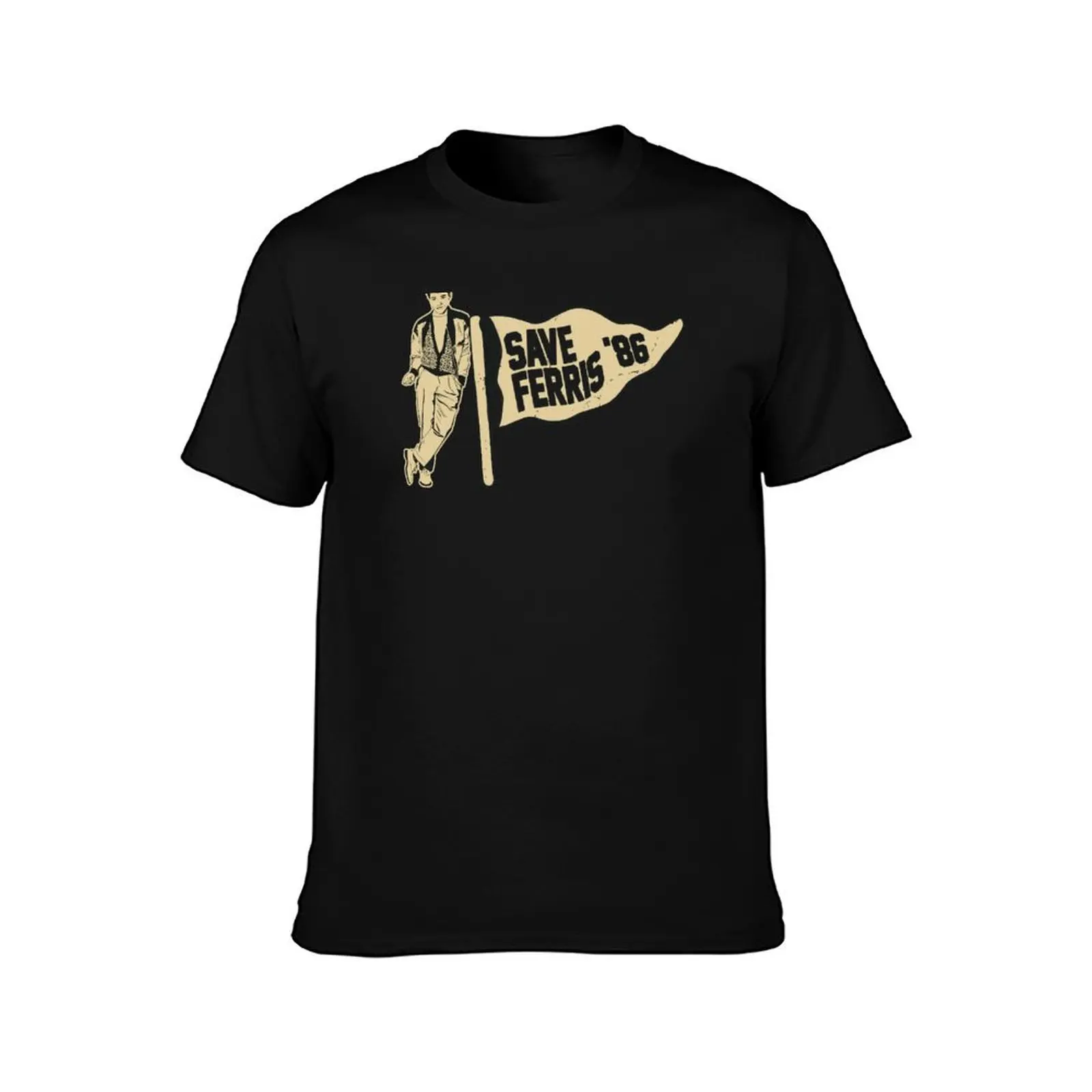 Save Ferris Bueller 1986 T-Shirt Retro Style Print Casual Top