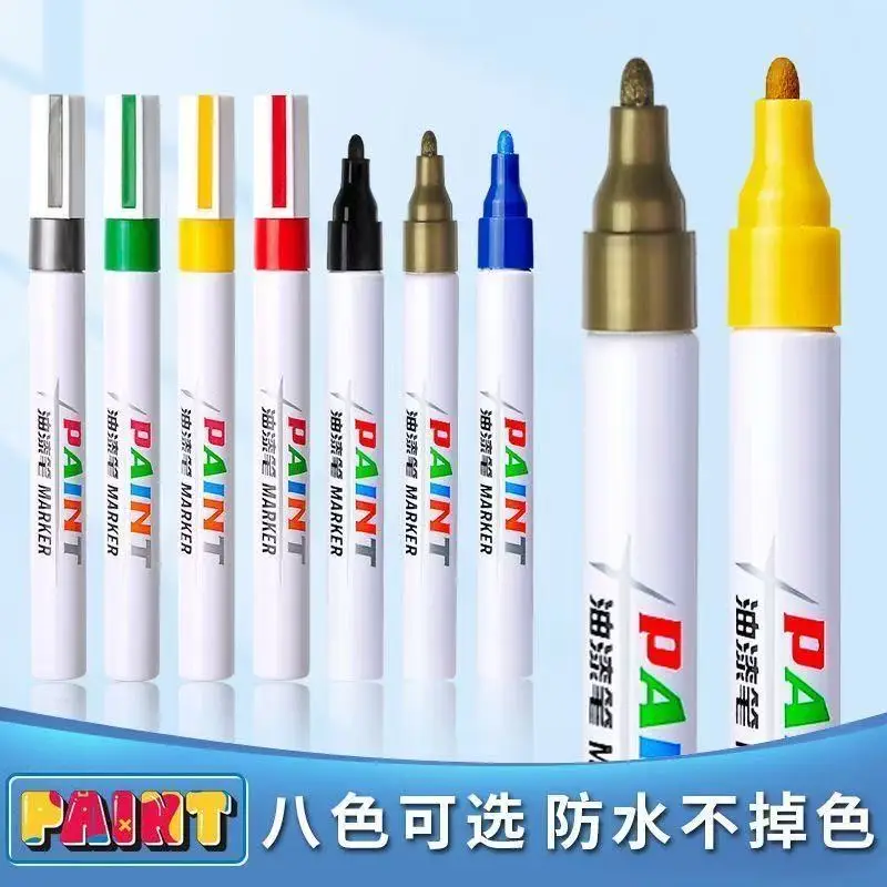

1PCS Car Paint Pen Non-Fading Graffiti Coloring Car Tire PaintPermanent Marker CarWood