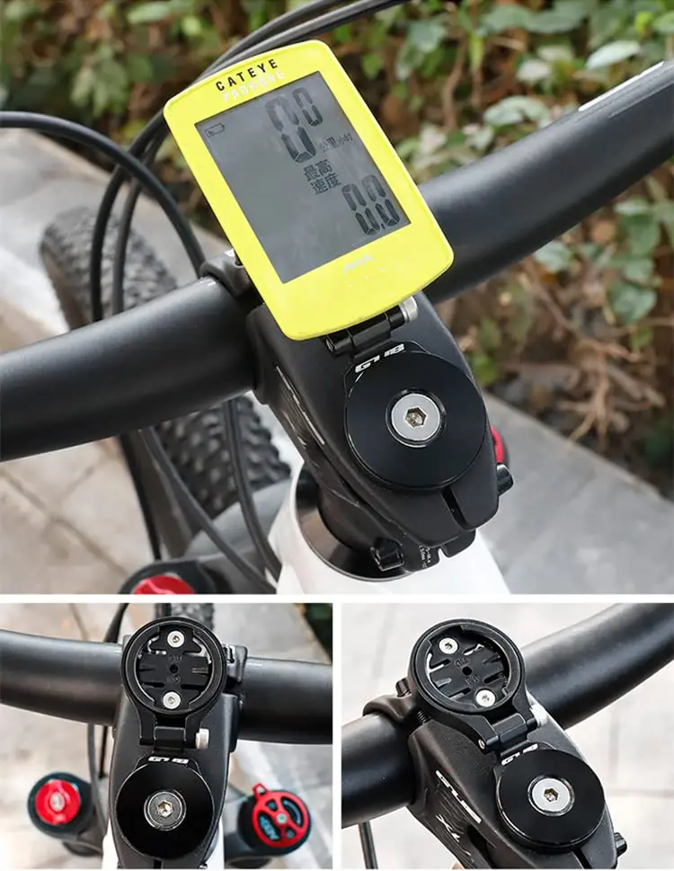 GUB 639 Fahrradcomputer-Vorbau, obere Kappenhalterung, Fahrradcomputer, winkelverstellbarer Halter, kompatibel mit Garmin Edge Wahoo Bryton Cateye – Detail 16