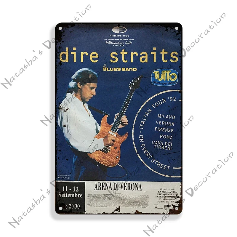 Rock Band Metal Plate DIRE straded Band piastra decorativa targa in metallo targa in metallo Vintage Bar Club Signs Wall Decor