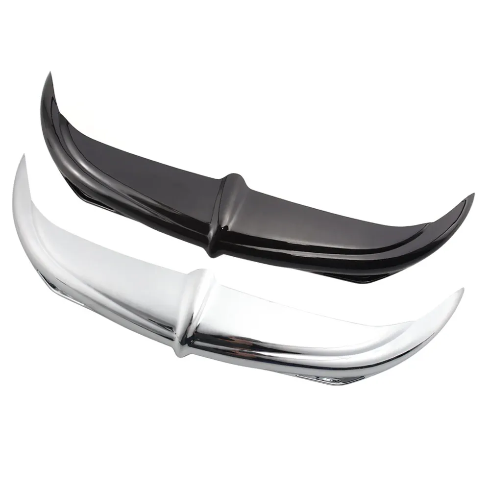 For Harley 96-13 Electra Glides Street Glides & Trikes Motorcycle ABS Black/Chrome Batwing Fairing Eyebrow Brow Accent Trim