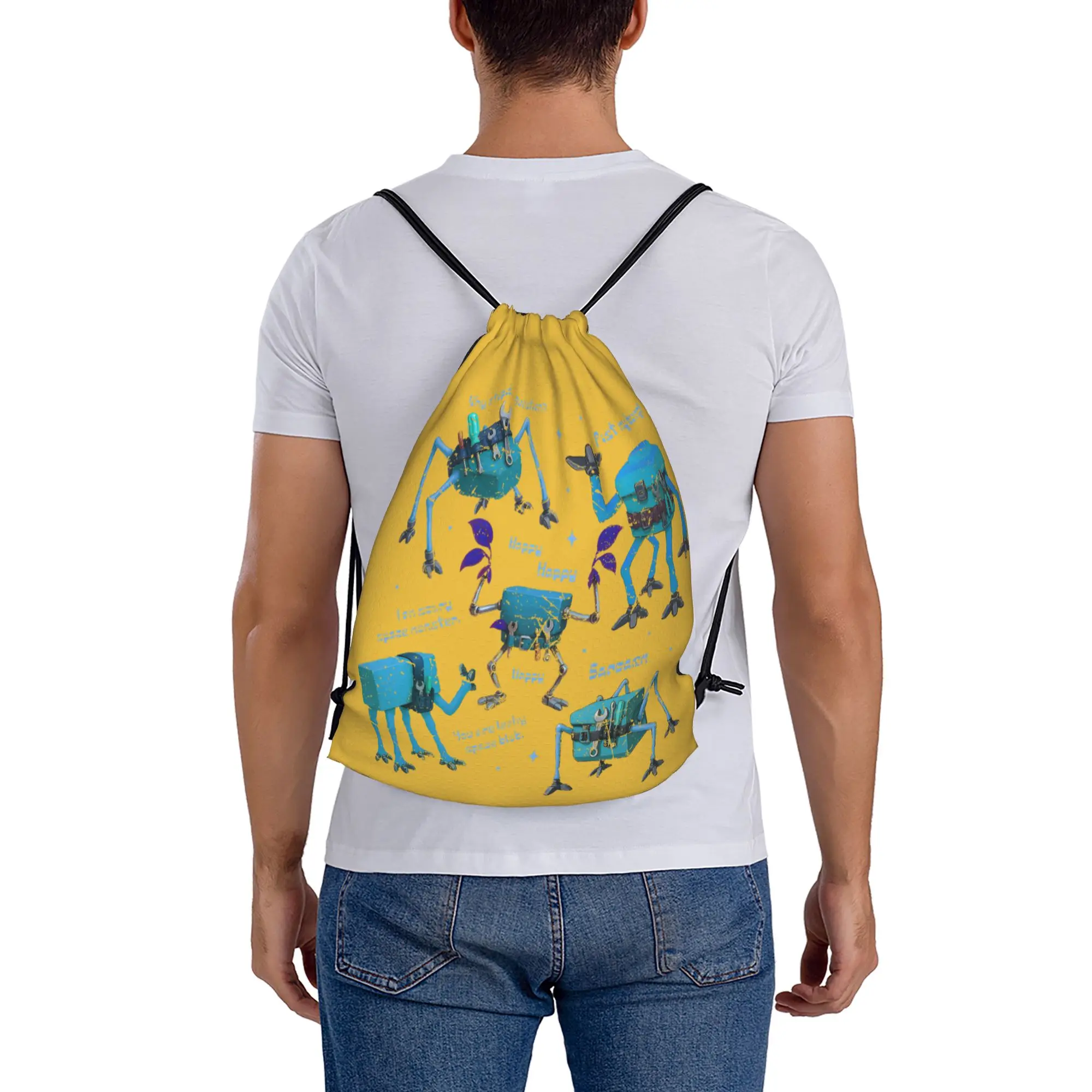 Project Hail Mary 2  Drawstring Bags Travel Unisex Storage Organize Bundle Pocket Rope Bag