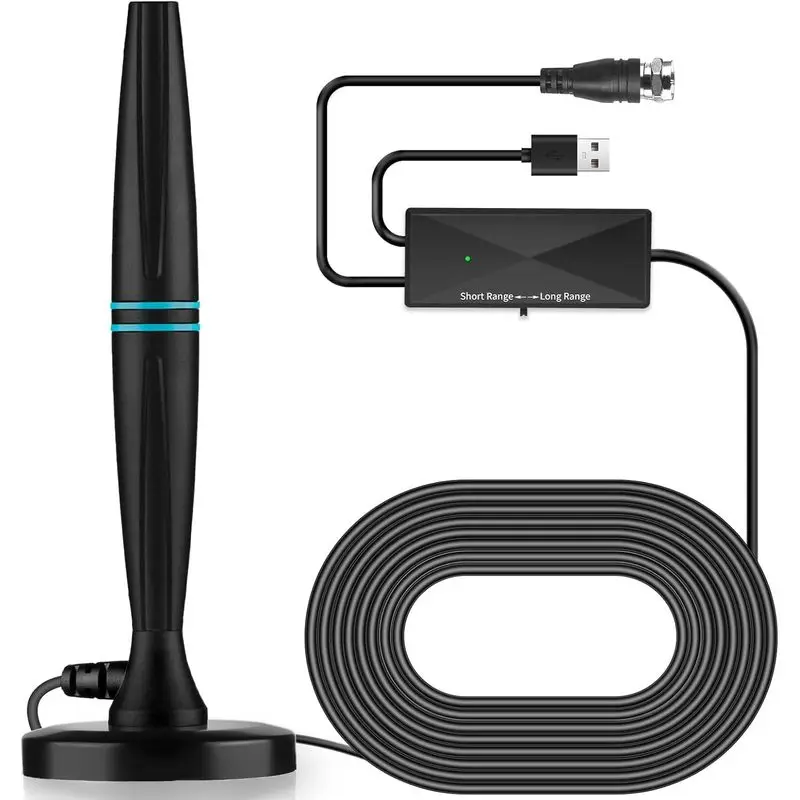 TV Antenna for Local Channels TV Antenna for Smart TV Indoor Cable Support 4K 1080p with Signal Booster Long Range Reception