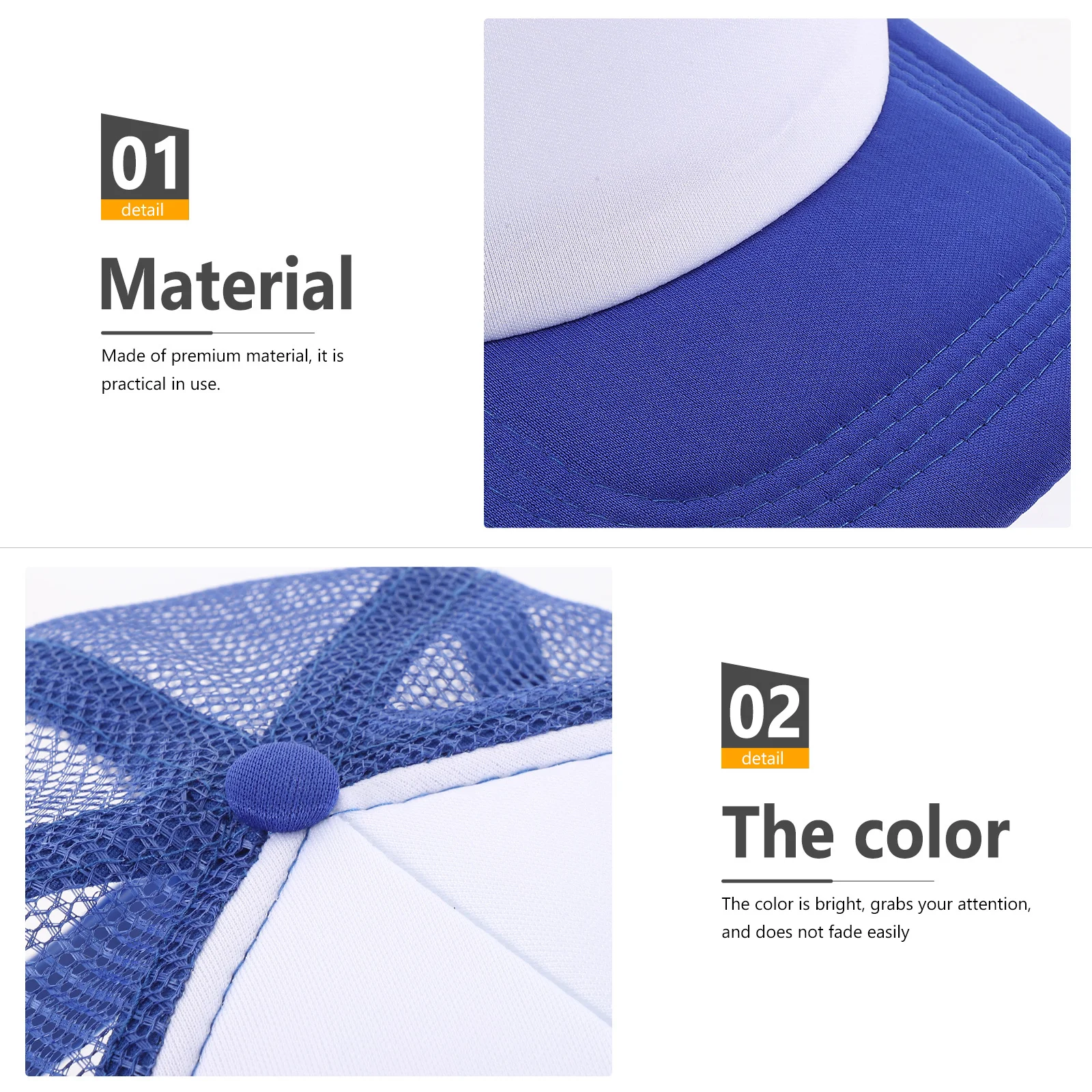 

10Pcs Blank Baseball Caps for Heat Transfer DIY Sublimation Mesh Hat Printing Craft Project Fashionable Outdoor Activity Sun