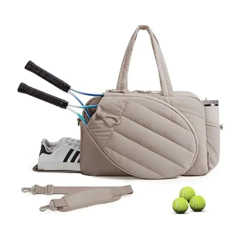for  Tennis Racket Bag Messenger Tote for Weekend Outdoor Sports