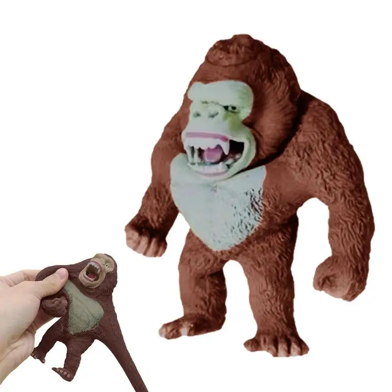 

Stretchy Monkey Toy Gorilla Monkey Toy Kids Jungle Animal Figurine Funny Anime Figure Toys Adults Kids Gorilla Stress Relief Toy