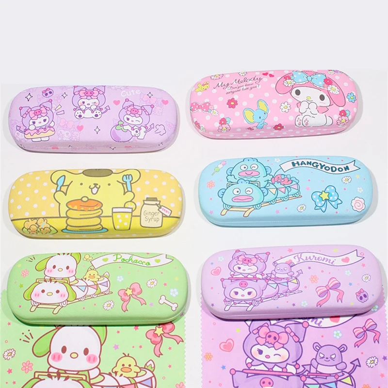 

Sanrio аксессуары для очков для близорукости коробка для хранения очков Аниме Kawaii милый творческий путешествия портативный