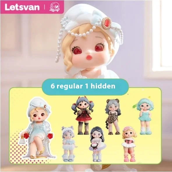 

Ramy Authentic Blind Box Collectible Toy Doll Party Series Sleepwear Figure Handmade Office Toy Gift Display Piece