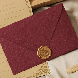 5pcs Paper Envelopes Solid Color Thick Paper Letter Pads Cover for Wedding Party Events Christmas  Gifts Packaging Bags Office