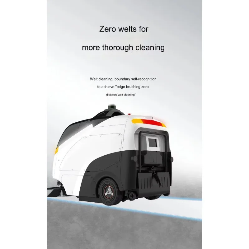 مكنسة التنظيف الخارجية روبوت تجاري صناعي بدون طيار مكنسة أرضية الشارع الآلية في جميع الأحوال الجوية
