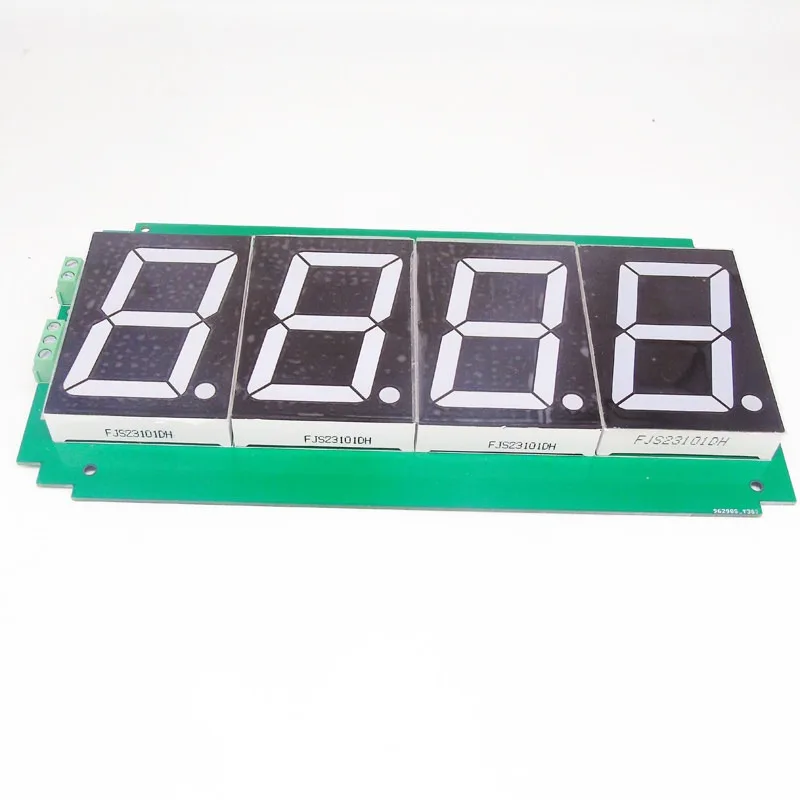 RS485/232 large size 2.3 inch four digital tube led display control board ModbusRTU module