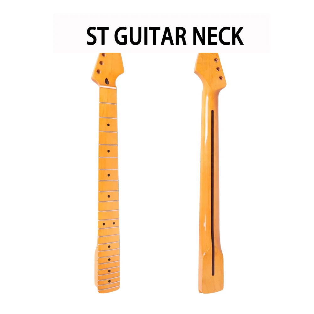 22 Frets ST Guitar Neck Satin Finished Canada maple for Stratocaster style Electric guitar Parts Replacement