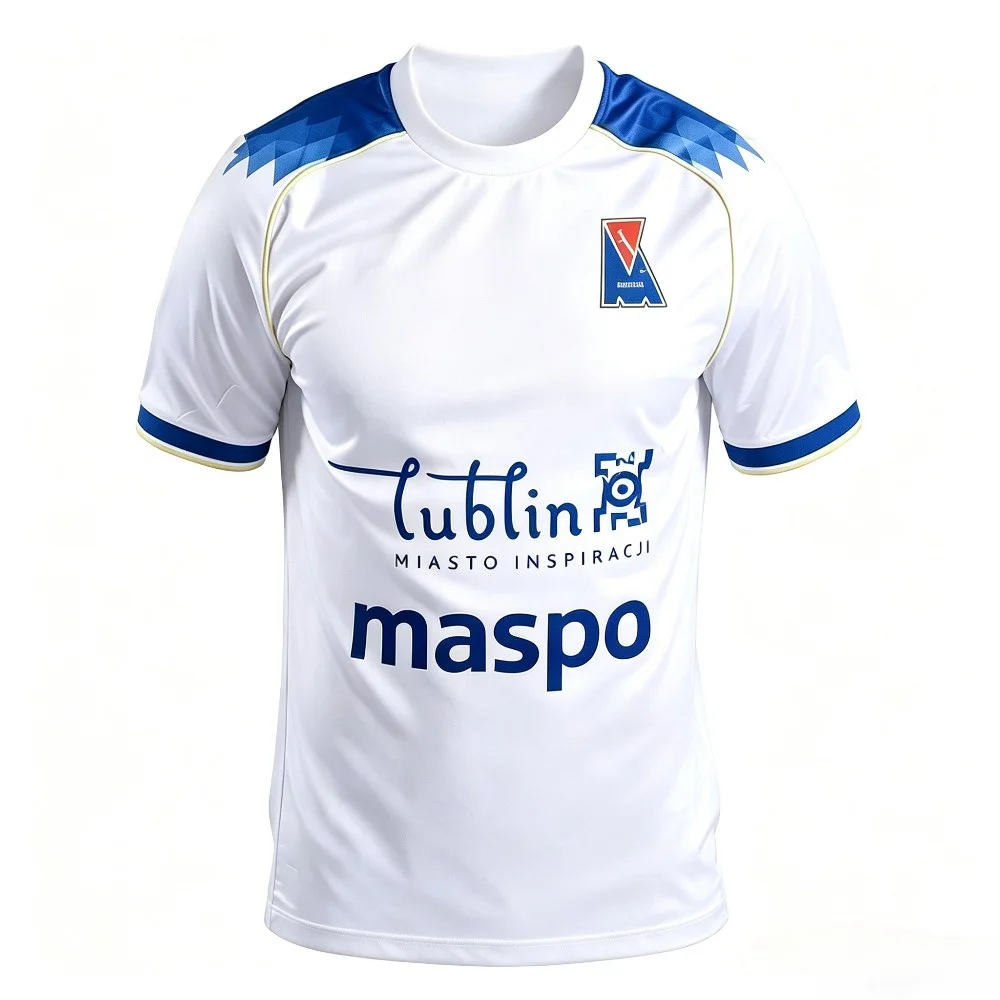 26-27 Polen Motor Lublin Fußballtrikot Atmungsaktives Herren-T-Shirt 3D-Sport-Oberteil Fan-Trikot Unisex Familien-Partnerlook – Detail 5