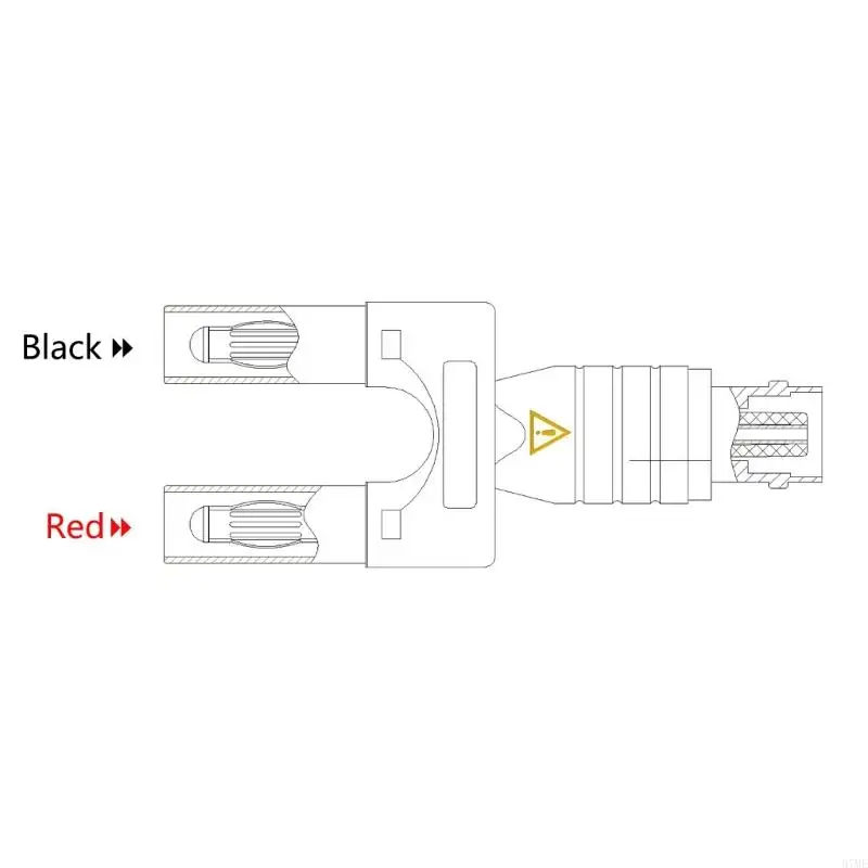 37ME Portable BNC Adapter Plug BNC Test Line Adapter Socket for UT81B UT81C