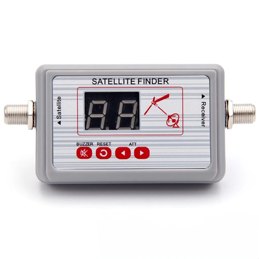 

LED Display Signal Finder Audio Tone Indicator FTA Signal Finder 75 Impedance Digital TV Antenna Buzzer Function