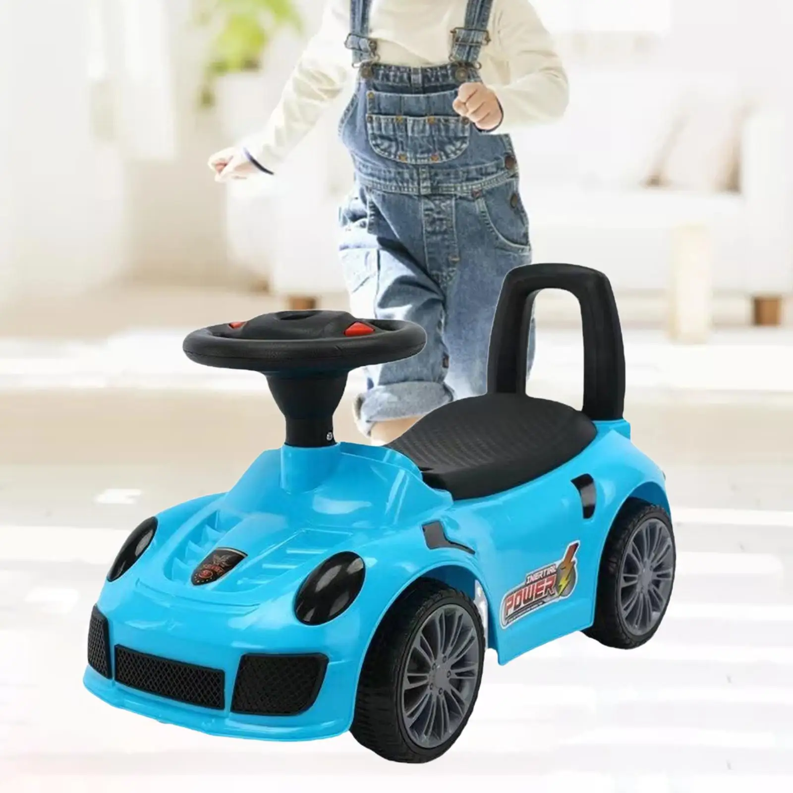 

Ride on Car Toy Gliding Scooter Push Car Smooth Surface with Lights and Music