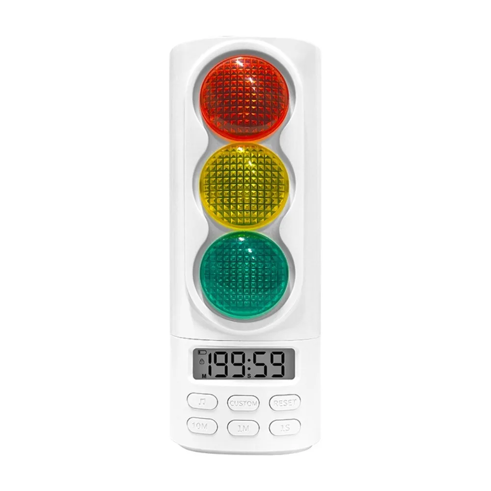 

Digital Display Visual Traffic Light Timer Portable Adjustable Time Time Management Timer Plastic Creative Educational Timer