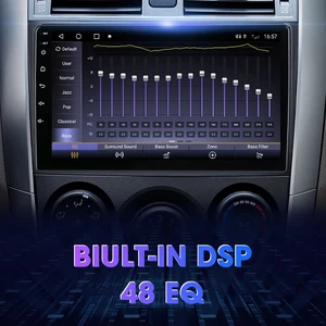 Carplay Android Auto para Toyota Corolla E140/150 2006 2007-2013, Subwoofer automotivo multimídia, Autoradio, DSP, 4G Player 10 principais vendas central multimidia corolla 2011 - №8