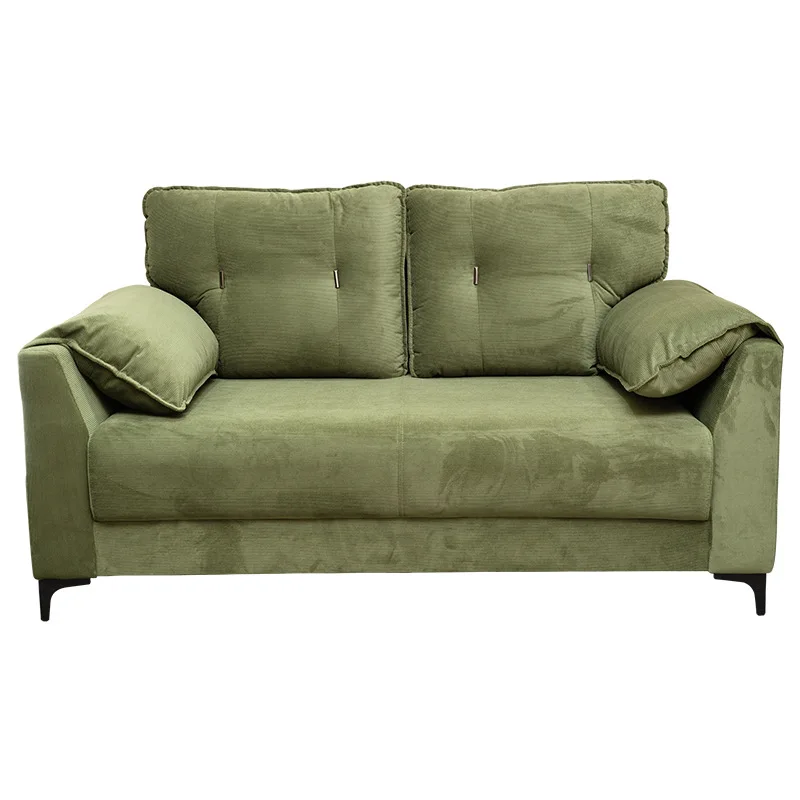 

Living Room Bedroom Sofa Apartment Rental Room High Rebound Lazy Sofa Corduroy Fabric Wooden Sofa