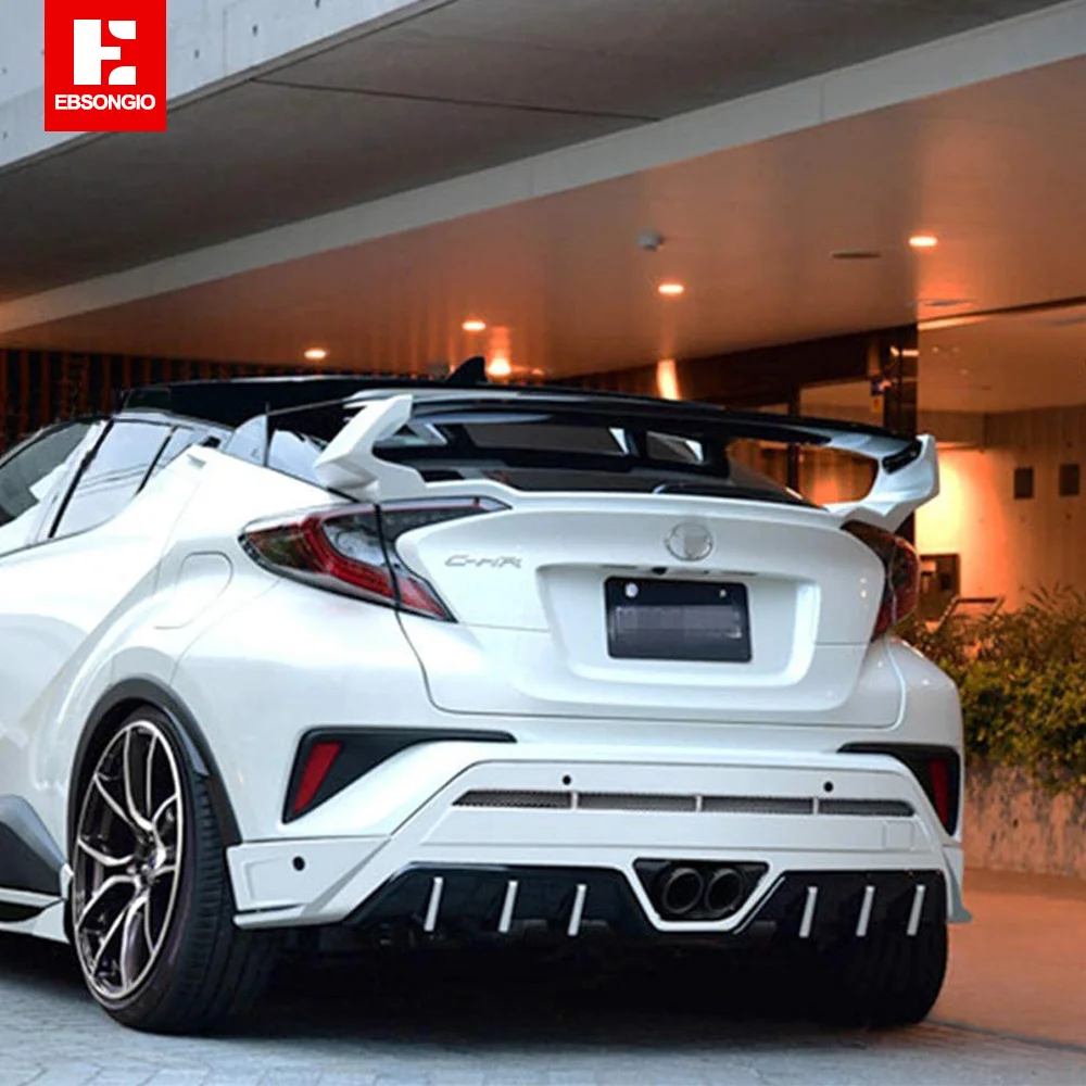 

High Quality ABS Plastic Rear Spoiler Trunk Lip Wing Car Accessories For Toyota CHR C-HR 2016 2017 2018 2019 2020 2021 2022