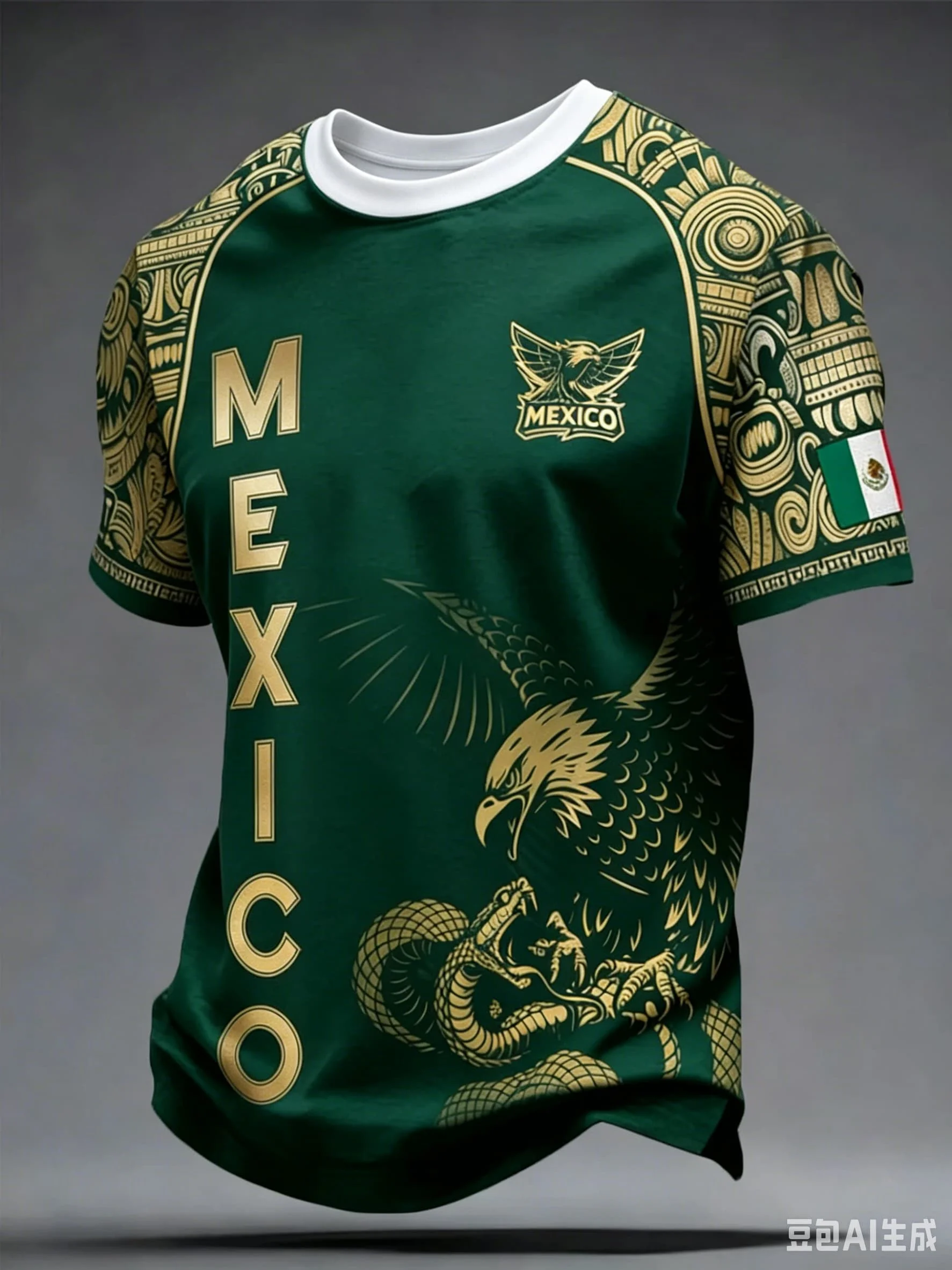 New Mexico Flag Eagle Sun Tribal Graphic 3D Print Soccer Jersey Short Sleeve T Shirt Sports Training Fan Casual Family Kids Tees