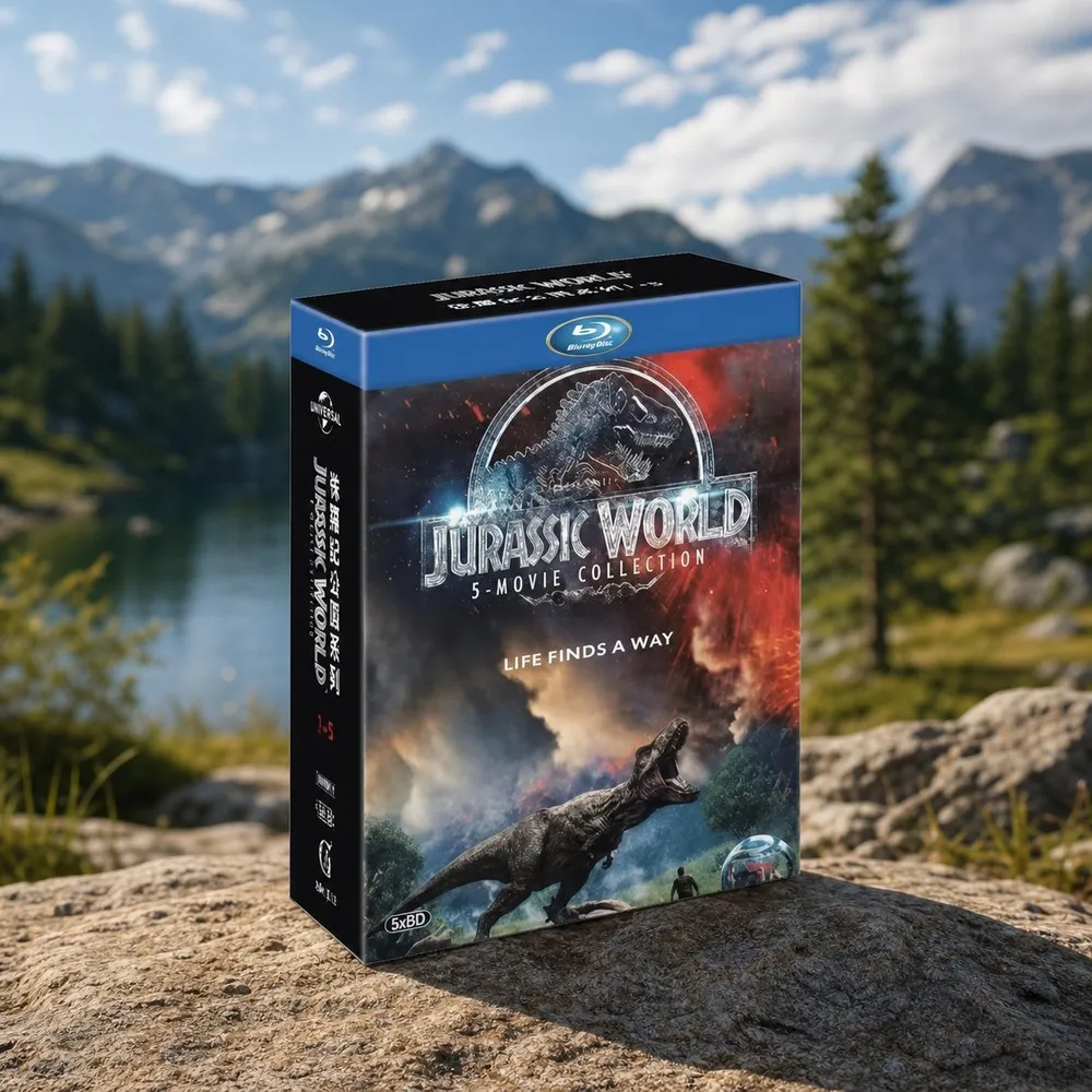 Brand New BD Blu-ray High Definition Jurassic Park Series 1-5 5-Disc Set with English & Chinese Subtitles