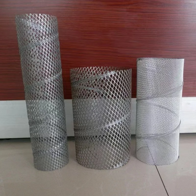 Expanded Mesh Pipe Spiral Air Filter Core Tube Roll Making Machine