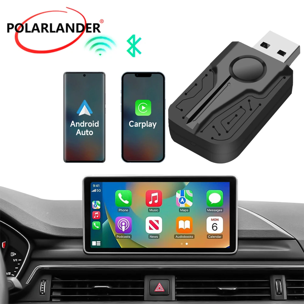 Mini Wireless Android Auto Adapter USB Dongle Convert OEM Wired To Wireless Android Auto 5Ghz WiFi Plug Play AI Box