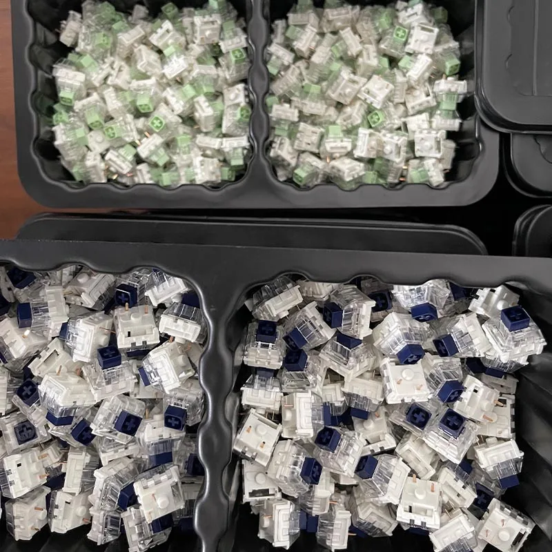 Kailh Box Jade 해군 키보드 스위치 Clicky 촉각 스위치 DIY 기계식 키보드 맞춤형 게임용 PC SMD RGB MX 3 핀 스위치