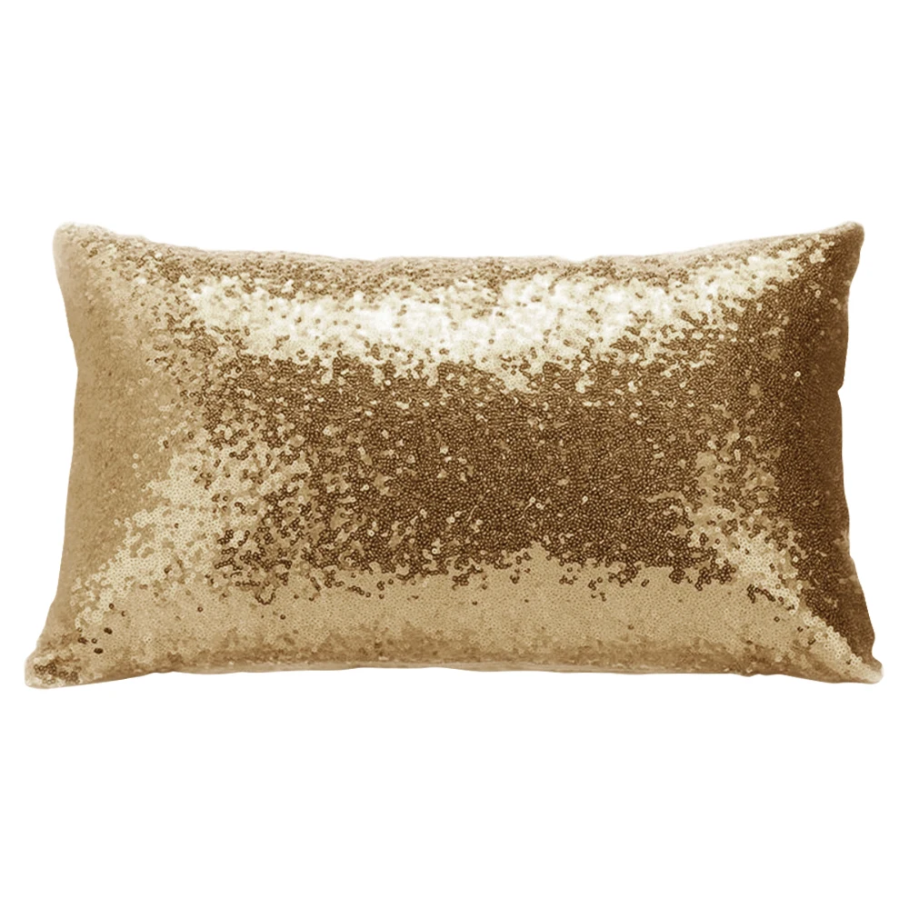 30x50cm Glitter Gold Sequins Pillow Case Bling Cushion Cover Luxury Sofa Cushion Cover Home Decorative Pillow Throw Pillowcase