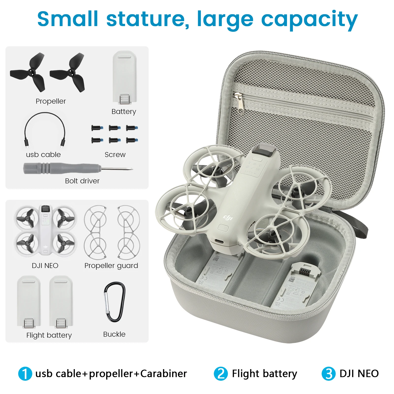 Storage Case For DJI Neo Anti-Scrach Dustproof Protective Case Outddors Portable Bag Handbag For DJI Neo Drone Accessories