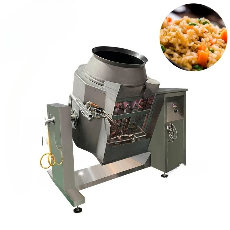 High Efficiency Commercial Cooking Robot Machine Automatic Intelligent Rotating Drum Cooking Wok for Restaurant Ready Meals