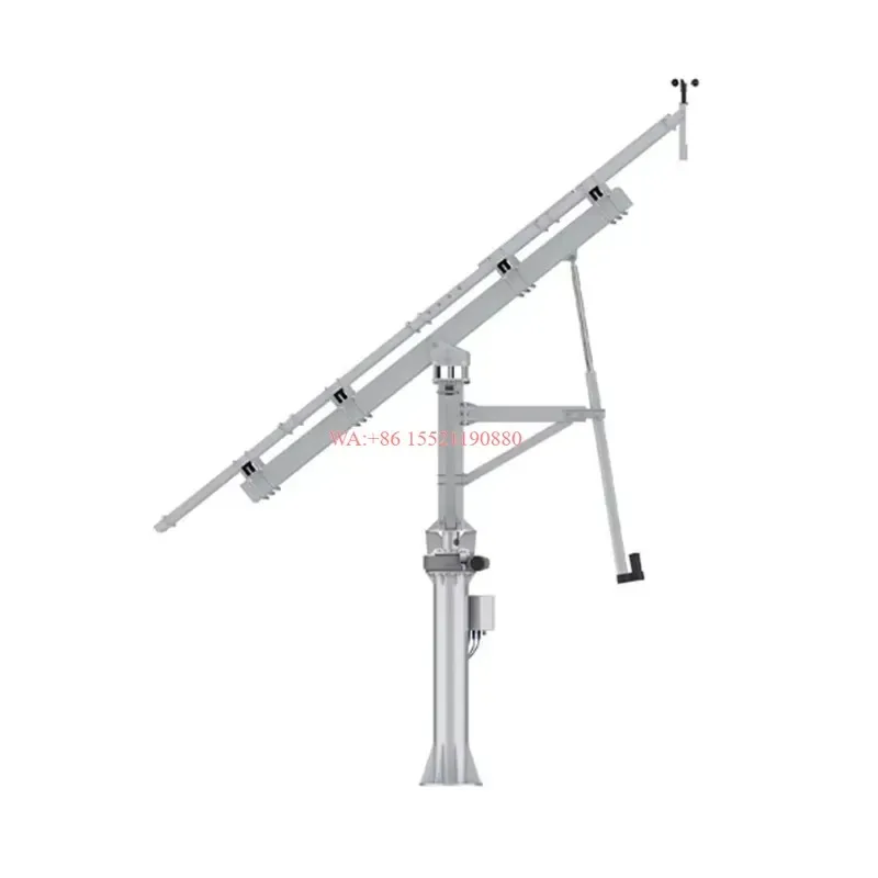 wmwmnu for Hot Sale Dual Axis GPS Solar Tracking System Complete Set with 2Kw Slewing Drive Linear Actuator High Efficiency
