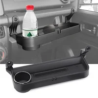 Caja de almacenamiento con mango lateral para pasajero de coche, organizador de copiloto, portavasos, bandeja expandida para Suzuki Jimny 2019 + accesorios interiores