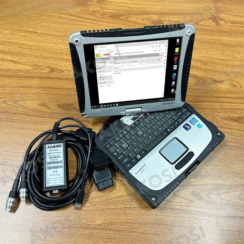 For CLAAS Diagnostic Kit Excavator Diagnostic Scanner Tool for CLASS Construction Truck+CF19 Laptop