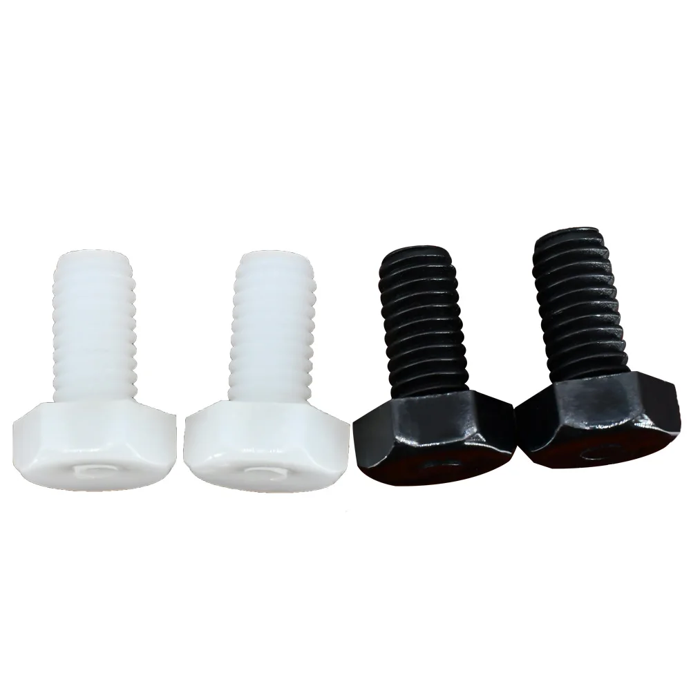 M3 M4 M5 M6 M8 M10 M12 Black White Nylon External-Hex Head Screws Plastic Insulated Outer Hexagon Electrical Resistance Bolt