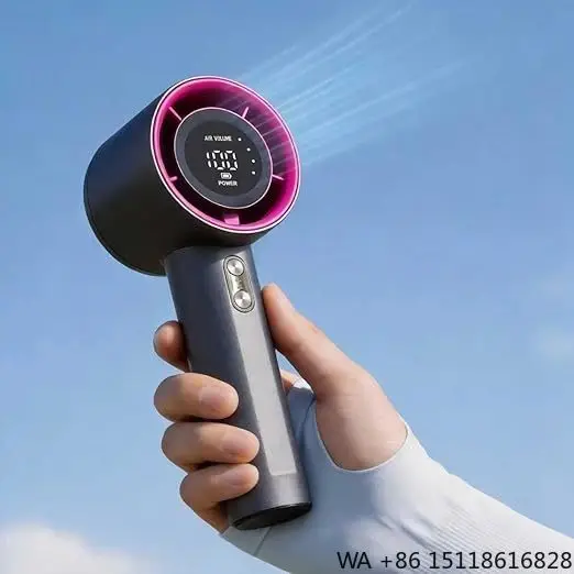 Handheld Foldable Portable Fan USB Fast Charging 4000mAh Mini Cooling Turbo Strong Airflow Quiet Operation Battery Household