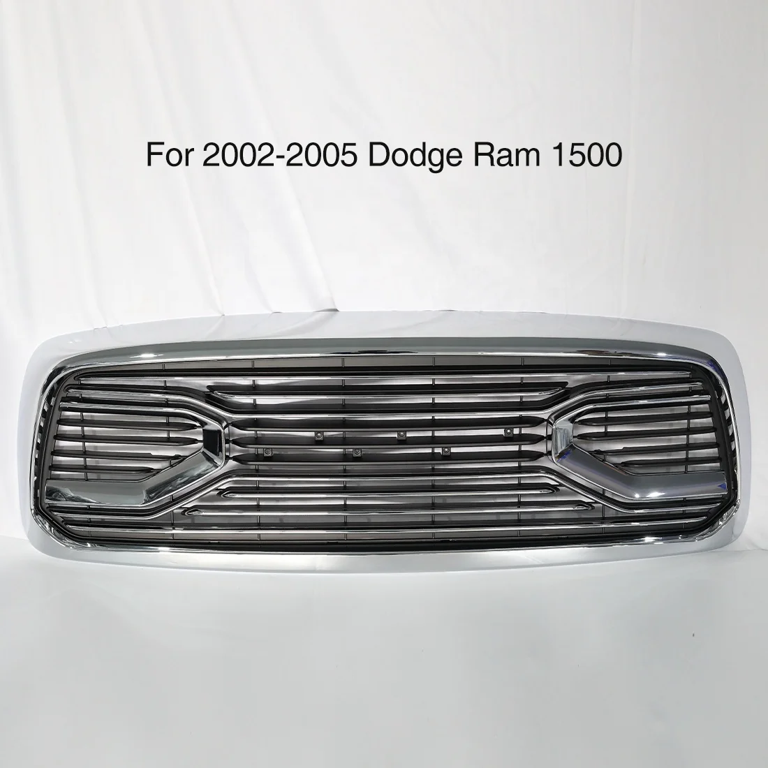 Car Grills Chrome Grill Front Big Horn Style Grille Accessories For Dodge Ram 1500 2002-2005 ABS