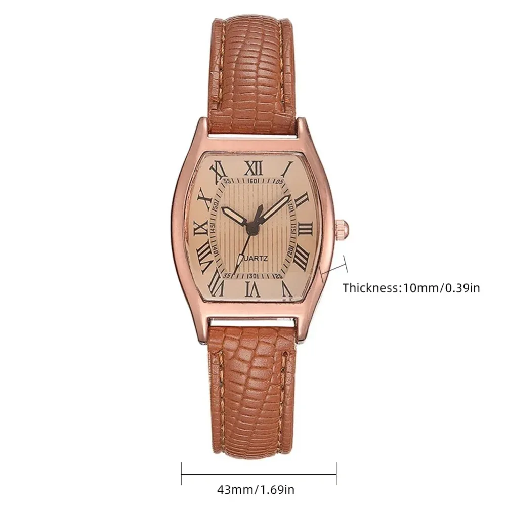 Винтажные роскошные кварцевые часы для женщин, модные простые женские часы с ремнем, темпераментные аксессуары, подарок на вечеринку для девочек, Reloj Mujer