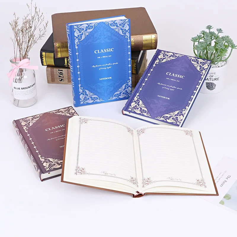 A5 Thickened Retro Notebook Stationery Business Office Special Notepad Lock Line Glue-packed Student Diary Office Accessories