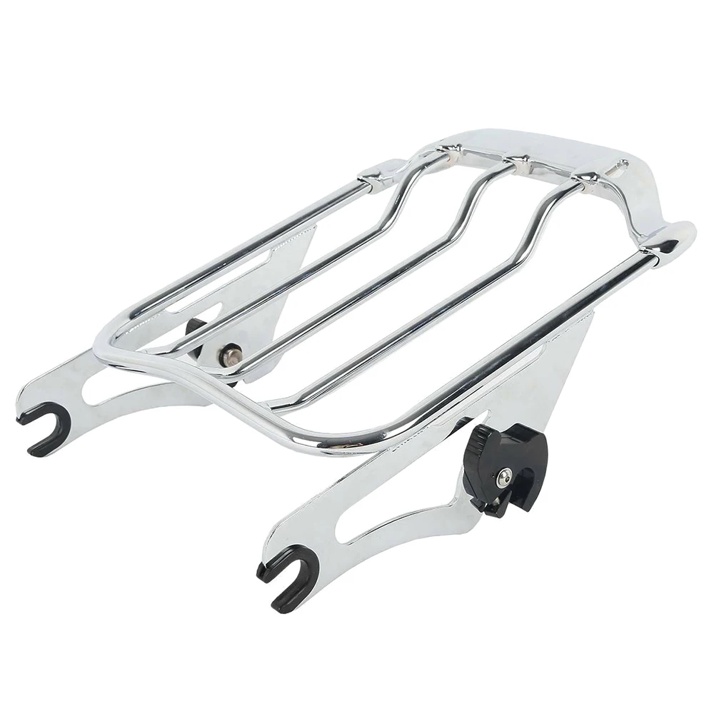 Factory Wholesale - Universal Rear Luggage Rack with Chrome Plated for FLHTC, FLHTCU, FLHTK and FLTRU Harley Touring Rigid Mount