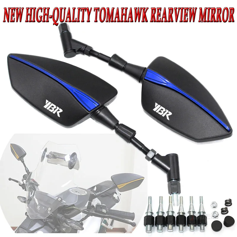 

For YBR YBR125 2010-2015 2016 2018 2019 Motorcycle Left and Right Rearview Mirrors, Advanced Side Mirrors, Accessories