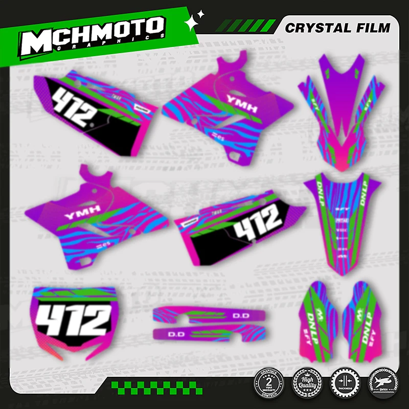 

MCHMFG для YAMAHA 2015-2021 YZ250X 2016-2021 YZ125 YZ250 YZ 125 250, полный комплект мотоциклетных графических наклеек