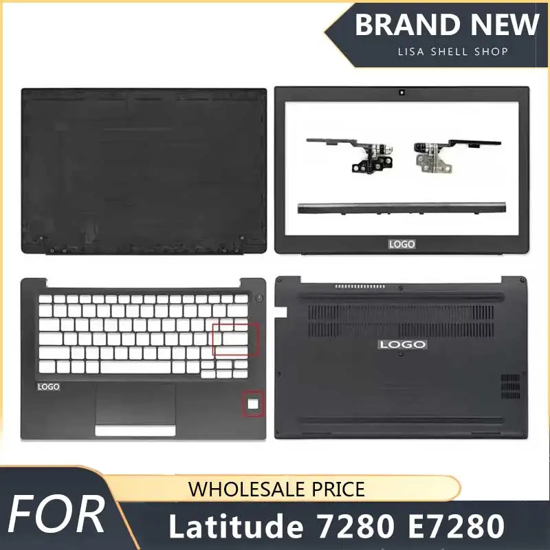 

Новинка для ноутбука Latitude 7280 E7280, задняя крышка ЖК-дисплея, передняя панель, верхняя часть упора для рук, нижняя часть корпуса, петли для клавиатуры