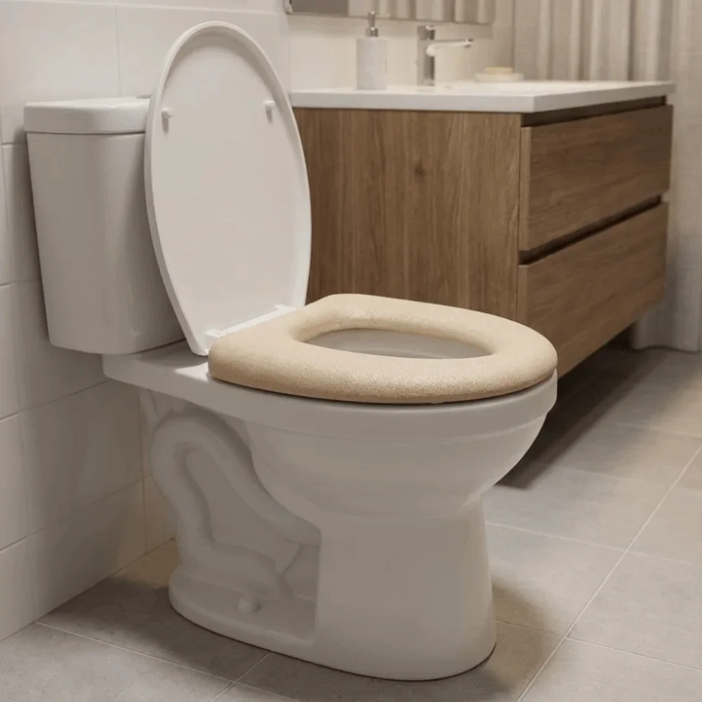 Universal Waterproof Toilet Seat Cover Thickened Skin-friendly Toilet Seat Cushion High-resilience Washable Toilet Pad Bathroom