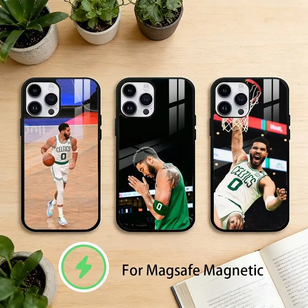 

J-Jayson T-Tatum Phone Case For iPhone 17 16 15 14 13 12 Pro Max Plus for Mirror Wireless Magnetic Cover